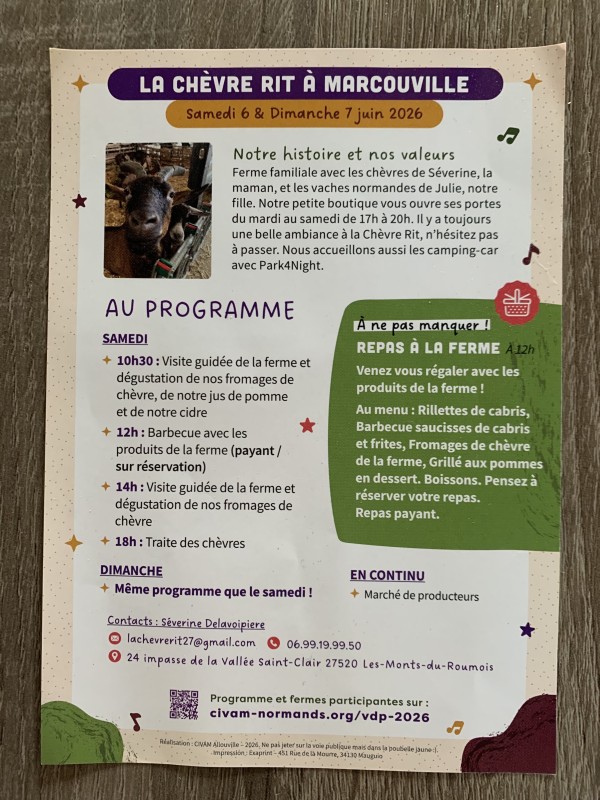 PORTE OUVERTE le 6 et 7 juin 